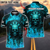 BlueJose Darts Flaming Skull Dartboard Personalized Name, Team Name Unisex Shirt (4 Colors)