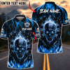 BlueJose Darts Flaming Skull Devil Fire Dartboard Personalized Name, Team Name Unisex Shirt (4 Colors)