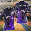 BlueJose Bowling Fire Griffin Lava Beast Customized Name, Team Name 3D Shirt (4 Colors)