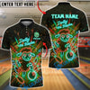BlueJose Bowling & Pin Neon Dolly the Bowler Sheep Customized Name, Team Name 3D Shirt (4 Colors)