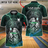 BlueJose Bowling Odin Rune Lightning Graphic Customized Name, Team Name 3D Shirt (4 Colors)