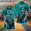BlueJose Bowling And Pins Cloaked Skeleton Play Customized Name, Team Name 3D Shirt (4 Colors)