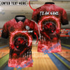 BlueJose Bowling And Pins Werewolf Energy Aura Graphic Customized Name, Team Name 3D Shirt (4 Colors)