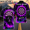 BlueJose Darts Flaming Bull Power Design Personalized Name, Team Name Unisex Shirt (4 Colors)