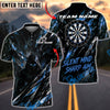 BlueJose Darts Shadow Assassin Design Personalized Name, Team Name Unisex Shirt (4 Colors)