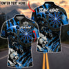 BlueJose Darts Fierce Wolf Attack Personalized Name, Team Name Unisex Shirt (4 Colors)