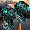 BlueJose Darts Fierce Wolf Attack Personalized Name, Team Name Unisex Shirt (4 Colors)