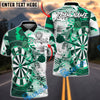 BlueJose Darts Target Grunge Splash Personalized Name, Team Name Unisex Shirt (4 Colors)