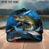 BlueJose Fishing Blue Lightning Water Splash Personalized Name Classic 3D Cap Personalized Cap (13 Breeds)