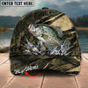 BlueJose Fishing Grass Camouflage Water Splash Personalized Name Classic 3D Cap Personalized Cap (13 Breeds)