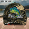 BlueJose Fishing Grass Camouflage Water Splash Personalized Name Classic 3D Cap Personalized Cap (13 Breeds)