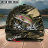 BlueJose Fishing Grass Camouflage Water Splash Personalized Name Classic 3D Cap Personalized Cap (13 Breeds)