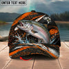 BlueJose Fishing Orange Lightning Water Splash Personalized Name Classic 3D Cap Personalized Cap (13 Breeds)