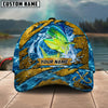 BlueJose Fishing Explosive Water Splash Personalized Name Classic 3D Cap (13 Breeds)