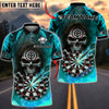 BlueJose Darts Flaming Inferno Skull Dartboard Design Personalized Name, Team Name Unisex Shirt (4 Colors) (Copy)
