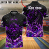 BlueJose Bowling And Pins Grim Reaper Dark Angel Fire Skull Pins Galaxy Starry Night Customized Name, Team Name 3D Shirt (4 Colors)