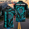 BlueJose Darts Mystic Dragon Flame Dartboard Graphic Customized Name, Team Name 3D Shirt (6 Colors)