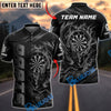 BlueJose Darts Mystic Dragon Flame Dartboard Graphic Customized Name, Team Name 3D Shirt (6 Colors)