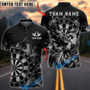BlueJose Darts Phoenix Dartboard Flame Strike Personalized Name, Team Name Unisex Shirt (6 Colors)
