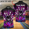 BlueJose Bowling And Pins Voodoo Teddy Bear Bowling Pins Customized Name, Team Name 3D Shirt (4 Colors)