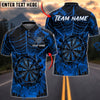 BlueJose Darts Spider Web Spooky Gothic Castle Personalized Name, Team Name Unisex Shirt (6 Colors)