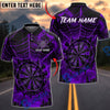 BlueJose Darts Spider Web Spooky Gothic Castle Personalized Name, Team Name Unisex Shirt (6 Colors)
