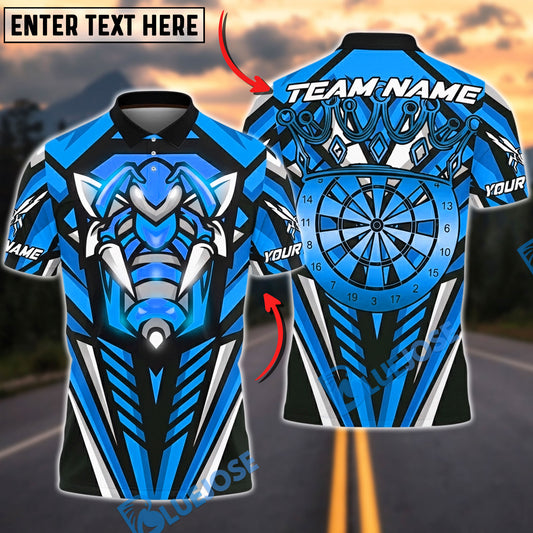 BlueJose Darts Hornet Style Power Lines Personalized Name, Team Name Unisex Shirt (4 Colors)