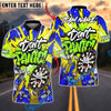 BlueJose Darts Don’t Panic Graffiti Art Funny Dartboard Customized Name, Team Name 3D Shirt (4 Colors)
