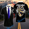 BlueJose Darts Tuxedo Style Hidden Dartboard Customized Name, Team Name 3D Shirt (4 Colors)