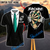 BlueJose Darts Tuxedo Style Hidden Dartboard Customized Name, Team Name 3D Shirt (4 Colors)