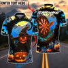 BlueJose Darts Halloween Spooky Pumpkin Dartboard Customized Name, Team Name 3D Shirt (4 Colors)