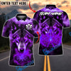 BlueJose Darts Glowing Eyes Wolf Fire Dartboard Customized Name, Team Name 3D Shirt (4 Colors)