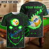 BlueJose Billiards Ball 9 Hell Flame Skull Personalized 3D Shirt ( 4 Colors )