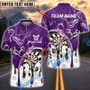 BlueJose Darts Wave Pattern Personalized Name, Team Name Shirt (4 Colors)