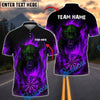BlueJose Darts Flaming Panther Personalized Name, Team Name Shirt (4 Colors)