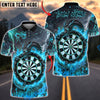 BlueJose Darts Fire Black Dragon & Dartboard Multicolor Options Personalized Name Shirt (4 Colors)