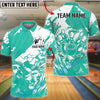BlueJose Bowling And Pins Jesus Lion King Strike Customized Name, Team Name 3D Shirt (4 Colors)