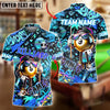 BlueJose Billiards 9-Ball Graffiti Game Character Personalized Name Shirt (4 Colors)