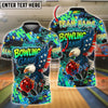 BlueJose Bowling And Pins American Eagle Graffiti Customized Name 3D Shirt (4 Colors)