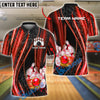 BlueJose Bowling And Pins Neon Lightning Customized Name, Team Name 3D Shirt (4 Colors)