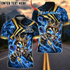 BlueJose Darts Gold Emperor Crown Character Graphic Personalized Name, Team Name Unisex Shirt (4 Colors)