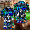 BlueJose Billiards 8 Ball Break & Run Cue Splash Cool Cartoon Character Graffiti Personalized Name Shirt (4 Colors)