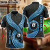 BlueJose Billiards 8 Ball Polynesian Luxurious Tribal Pattern Personalized Name, Team Name Unisex Shirt (6 Colors)