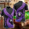 BlueJose Billiards 8 Ball Polynesian Luxurious Tribal Pattern Personalized Name, Team Name Unisex Shirt (6 Colors)