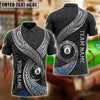 BlueJose Billiards 8 Ball Polynesian Luxurious Tribal Pattern Personalized Name, Team Name Unisex Shirt (6 Colors)