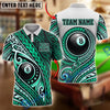 BlueJose Billiards 8 Ball Maori Tribal Ornament Apparel Personalized Name Shirt (4 Colors)