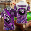 BlueJose Billiards 8 Ball Maori Tribal Ornament Apparel Personalized Name Shirt (4 Colors)