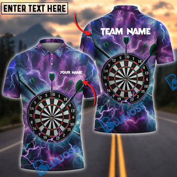 BlueJose Darts Storm Precision Personalized Name Team Name Shirt (4 colors)