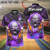 BlueJose Bowling Flaming Skull And Beer Customized Name, Team Name 3D Shirt (4 Colors)