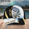 BlueJose Fishing Gold Black Dynamic Jump Personalized Cap (13 Breeds)